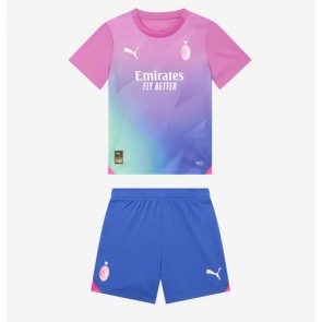 AC Milan Tredje trøje Børn 2023-24 Kort ærmer (+ korte bukser)
